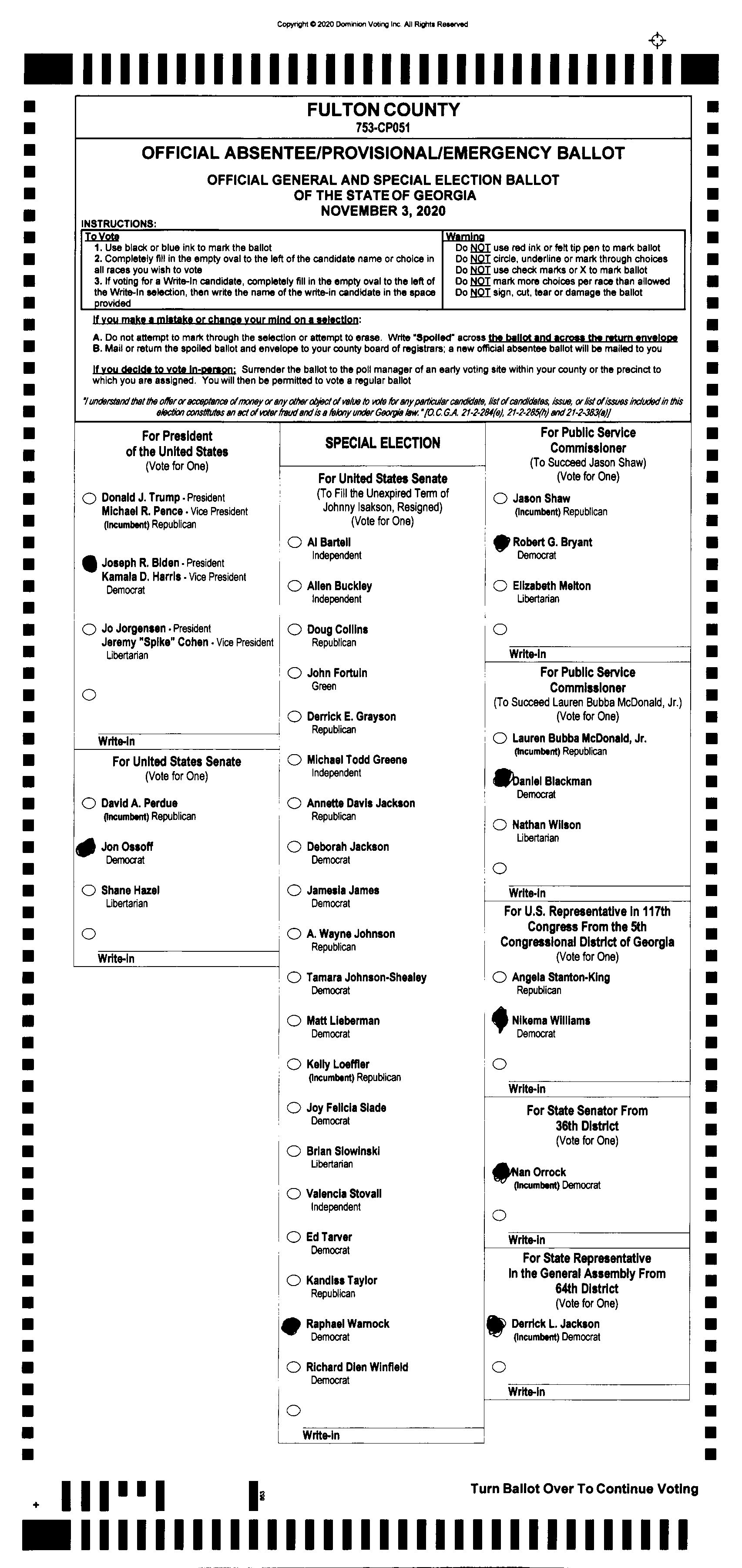 Doubled Ballot